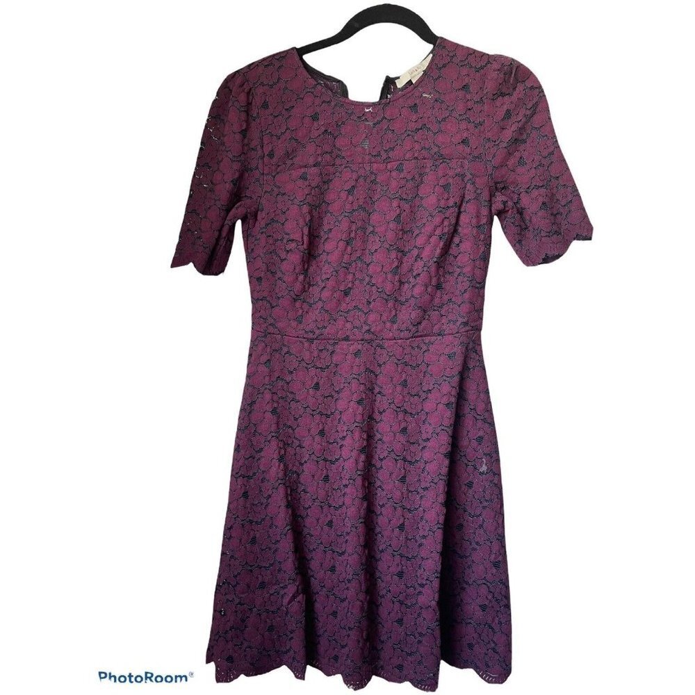 Lark & Ro Women's Purple Lace Dress Size 6 NWOT (sku9)